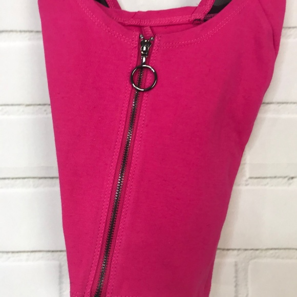 Material Girl Active Juniors Zip Front Crisscross - Picture 3 of 6